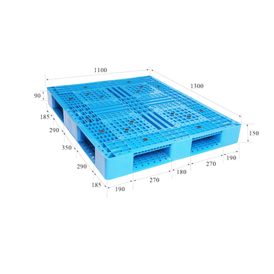 El 100% plataformas reutilizables plásticas azules recicladas de las plataformas plásticas de una manera