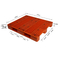 plataforma plástica encajable del piso de las plataformas plásticas rojas de 1000*1200m m