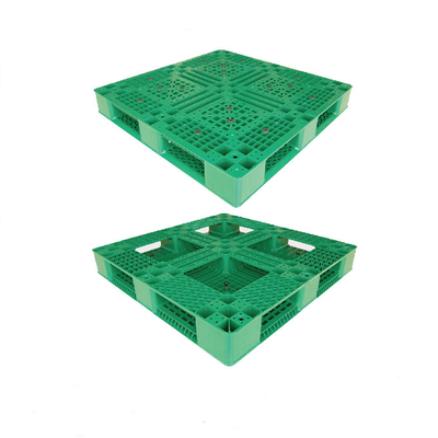 Plataformas plásticas apilables de Warehouse del verde plástico resistente de la plataforma del SGS del CE