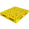 Plataformas plásticas amarillas del HDPE de la plataforma ligera de la rejilla el 120x100x15cm