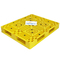Plataformas plásticas amarillas del HDPE de la plataforma ligera de la rejilla el 120x100x15cm