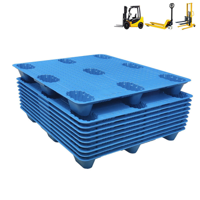 Sola cara del HDPE 9 pies que apilan las plataformas plásticas del transporte de Warehouse